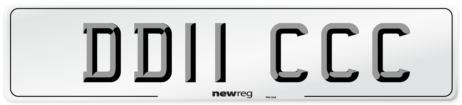DD11 CCC Number Plate from New Reg
